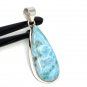 Larimar Pendant; GemsSterling Silver Pendant Natural Gemstone Pendant 53mm x 19.5mm Default Title