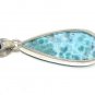 Larimar Pendant; GemsSterling Silver Pendant Natural Gemstone Pendant 53mm x 19.5mm Default Title
