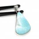 Larimar Pendant; GemsSterling Silver Pendant Natural Gemstone Pendant 53mm x 26.3mm Default Title
