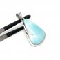 Larimar Pendant; GemsSterling Silver Pendant Natural Gemstone Pendant 53mm x 26.3mm Default Title