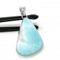 Larimar Pendant; GemsSterling Silver Pendant Natural Gemstone Pendant 53mm x 26.3mm Default Title