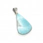 Larimar Pendant; GemsSterling Silver Pendant Natural Gemstone Pendant 53mm x 26.3mm Default Title