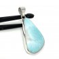 Larimar Pendant; GemsSterling Silver Pendant Natural Gemstone Pendant 53mm x 26.3mm Default Title