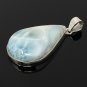 Larimar Pendant; Sterling Silver Pendant Natural Gemstone Pendant 54.75mm X 26.75mm Default Title