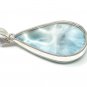 Larimar Pendant; Sterling Silver Pendant Natural Gemstone Pendant 54.75mm X 26.75mm Default Title