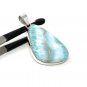 Larimar Pendant; GemSterling Silver Pendant Natural Gemstone Pendant 54mm X 26.75mm Default Title