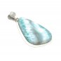 Larimar Pendant; GemSterling Silver Pendant Natural Gemstone Pendant 54mm X 26.75mm Default Title