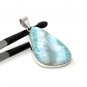 Larimar Pendant; GemSterling Silver Pendant Natural Gemstone Pendant 54mm X 26.75mm Default Title