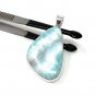 Larimar Pendant; GemSterling Silver Pendant Natural Gemstone Pendant 54mm X 26.75mm Default Title