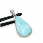 Larimar Pendant; GemstonSterling Silver Pendant Natural Gemstone Pendant 54x27.25mm Default Title