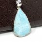 Larimar Pendant; GemstonSterling Silver Pendant Natural Gemstone Pendant 54x27.25mm Default Title