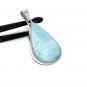 Larimar Pendant; GemstonSterling Silver Pendant Natural Gemstone Pendant 54x27.25mm Default Title