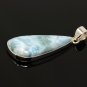 Larimar Pendant; GemSterling Silver Pendant Natural Gemstone Pendant 55.25mm X 19mm Default Title