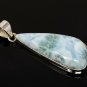 Larimar Pendant; GemSterling Silver Pendant Natural Gemstone Pendant 55.25mm X 19mm Default Title