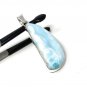 Larimar Pendant; GemstSterling Silver Pendant Natural Gemstone Pendant 57 X 18.75mm Default Title