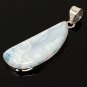 Larimar Pendant; GemstSterling Silver Pendant Natural Gemstone Pendant 57 X 18.75mm Default Title