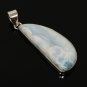 Larimar Pendant; GemstSterling Silver Pendant Natural Gemstone Pendant 57 X 18.75mm Default Title