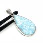 Larimar Pendant; GSterling Silver Pendant Natural Gemstone Pendant 58.2mm X 28.35mm Default Title
