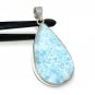 Larimar Pendant; GSterling Silver Pendant Natural Gemstone Pendant 58.2mm X 28.35mm Default Title