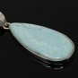 Larimar Pendant; GemstoSterling Silver Pendant Natural Gemstone Pendant 59Mm x 22mm Default Title
