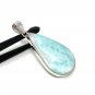 Larimar Pendant; GemSterling Silver Pendant Natural Gemstone Pendant 60.25 X 29.5mm Default Title