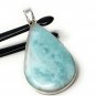 Larimar Pendant; GemSterling Silver Pendant Natural Gemstone Pendant 60.25 X 29.5mm Default Title
