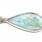 Larimar Pendant; GemSterling Silver Pendant Natural Gemstone Pendant 60.25 X 29.5mm Default Title