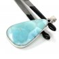 Larimar Pendant; GemstoSterling Silver Pendant Natural Gemstone Pendant 61mm X 27mm Default Title