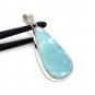 Larimar Pendant; GemstoSterling Silver Pendant Natural Gemstone Pendant 61mm X 27mm Default Title