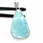 Larimar Pendant; GemstoSterling Silver Pendant Natural Gemstone Pendant 61mm X 27mm Default Title
