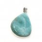 Larimar Pendant; GemSterling Silver Pendant Natural Gemstone Pendant 62mm x 34.35mm Default Title