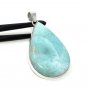 Larimar Pendant; GemSterling Silver Pendant Natural Gemstone Pendant 62mm x 34.35mm Default Title