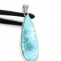 Larimar Pendant; Sterling Silver Pendant Natural Gemstone Pendant 64.25mm X 18.75mm Default Title