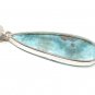 Larimar Pendant; Sterling Silver Pendant Natural Gemstone Pendant 64.25mm X 18.75mm Default Title