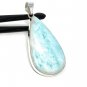 Larimar Pendant; GeSterling Silver Pendant Natural Gemstone Pendant 64.85 X 30.35mm Default Title