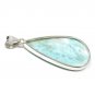 Larimar Pendant; GeSterling Silver Pendant Natural Gemstone Pendant 64.85 X 30.35mm Default Title