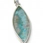 Larimar Pendant; GemstSterling Silver Pendant Natural Gemstone Pendant 66.45 x 21mm Default Title