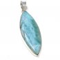 Larimar Pendant; GemstSterling Silver Pendant Natural Gemstone Pendant 66.45 x 21mm Default Title