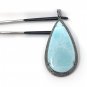 Larimar Pendant; GemstoGemstone Diamond Pendant Pave Diamond Pendant Silver Pendant Default Title