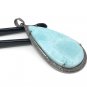 Larimar Pendant; GemstoGemstone Diamond Pendant Pave Diamond Pendant Silver Pendant Default Title