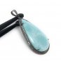Larimar Pendant; GemstoGemstone Diamond Pendant Pave Diamond Pendant Silver Pendant Default Title
