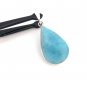 Larimar Pendant; GemstonSterling Silver Pendant Natural Gemstone Pendant 52x23.75mm Default Title