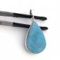 Larimar Pendant; GemstonSterling Silver Pendant Natural Gemstone Pendant 52x23.75mm Default Title