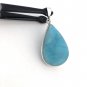 Larimar Pendant; GemstonSterling Silver Pendant Natural Gemstone Pendant 52x23.75mm Default Title