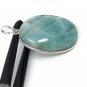 Larimar Pendant; GemstonSterling Silver Pendant Natural Gemstone Pendant 47.65x25mm Default Title