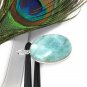 Larimar Pendant; GemstonSterling Silver Pendant Natural Gemstone Pendant 47.65x25mm Default Title