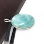 Larimar Pendant; GemstonSterling Silver Pendant Natural Gemstone Pendant 47.65x25mm Default Title