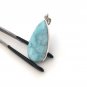 Larimar Pendant; GemstoneSterling Silver Pendant Natural Gemstone Pendant 57x20x7mm Default Title
