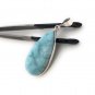Larimar Pendant; GemstoneSterling Silver Pendant Natural Gemstone Pendant 57x20x7mm Default Title