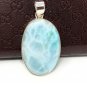 Larimar PendantSterling Silver Bohemian Jewelry Natural Gemstone Pendant 53x28.15mm Default Title